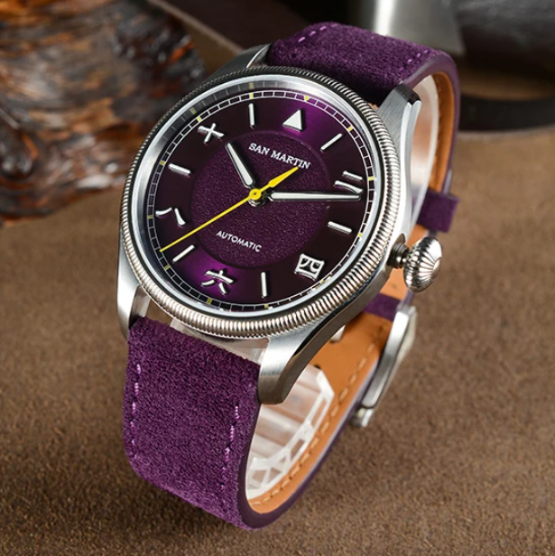 San Martin Men Automatic Watch - огляд і ціна Leather Strap Quick Release