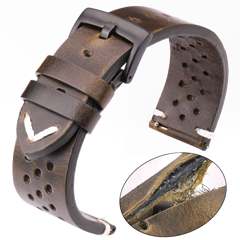 Breathable Genuine Leather Qui - огляд і ціна Nato Strap Nylon