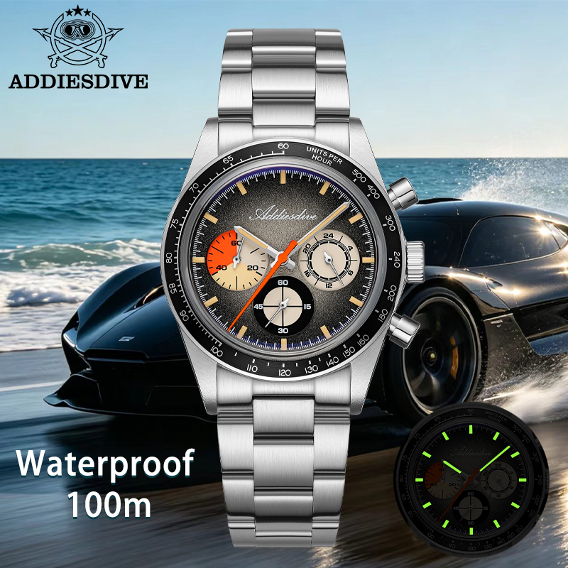 ADDIESDIVE 2026 NEW Chronograp - огляд і ціна Tropic Strap Vintage