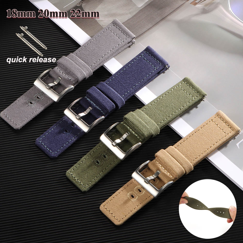 Nylon Woven Canvas Watch Band  - огляд і ціна Canvas Strap Watch