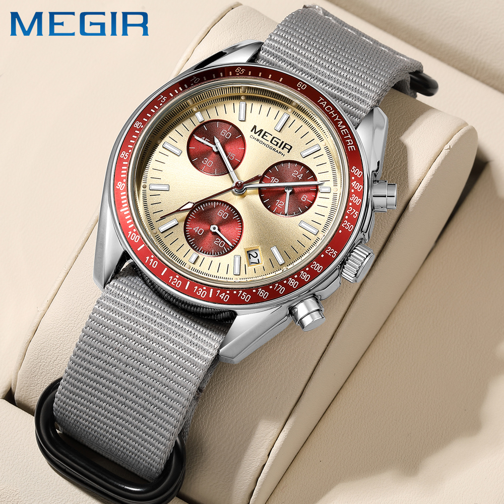 MEGIR New Luxury Men's Watches - огляд і ціна Canvas Strap Watch