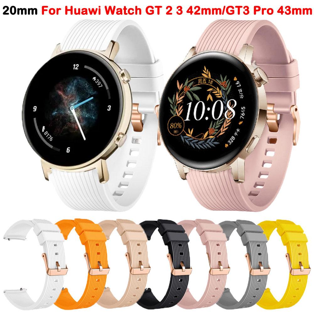 For Huawei GT2 42mm SmartWatch - огляд і ціна Silicone Watch Band 22Mm
