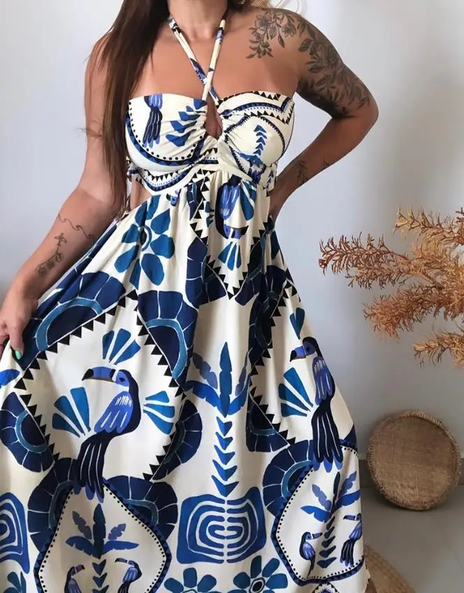 Summer Dress Woman  Vintage Tr - огляд і ціна Tropic Strap Vintage