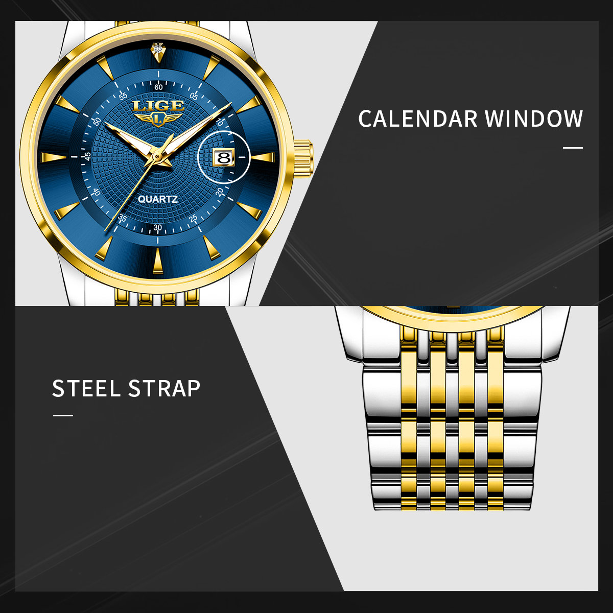 LIGE New 2025 Luxury Man Watch - огляд і ціна Stainless Bracelet Diver