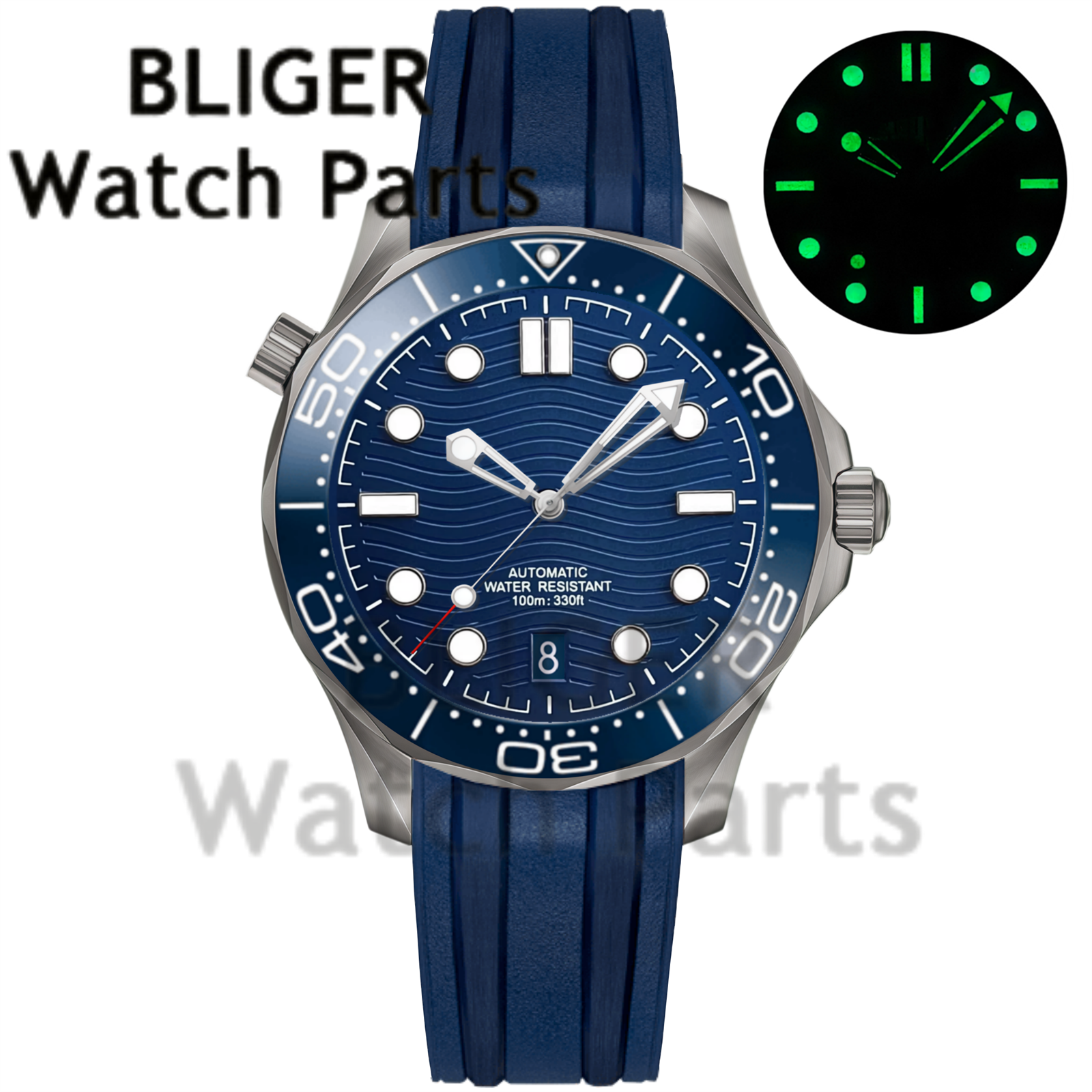 Customizable DIY 41mm Titanium - огляд і ціна Stainless Bracelet Diver