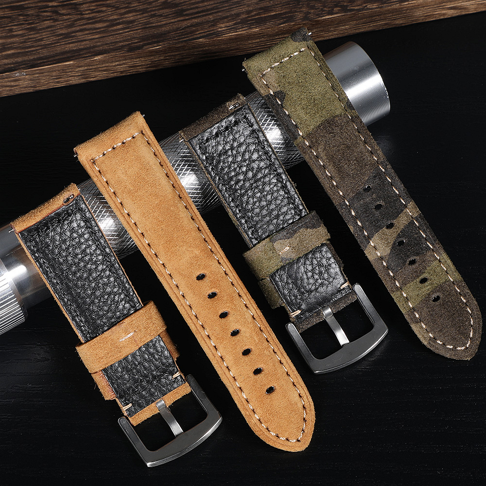 Genuine Suede Watch Strap 22mm - огляд і ціна Suede Strap Watch