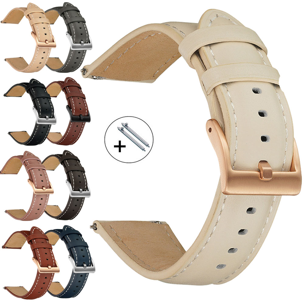 14mm 16mm 18mm 20mm 22mm Genui - огляд і ціна Leather Strap Quick Release
