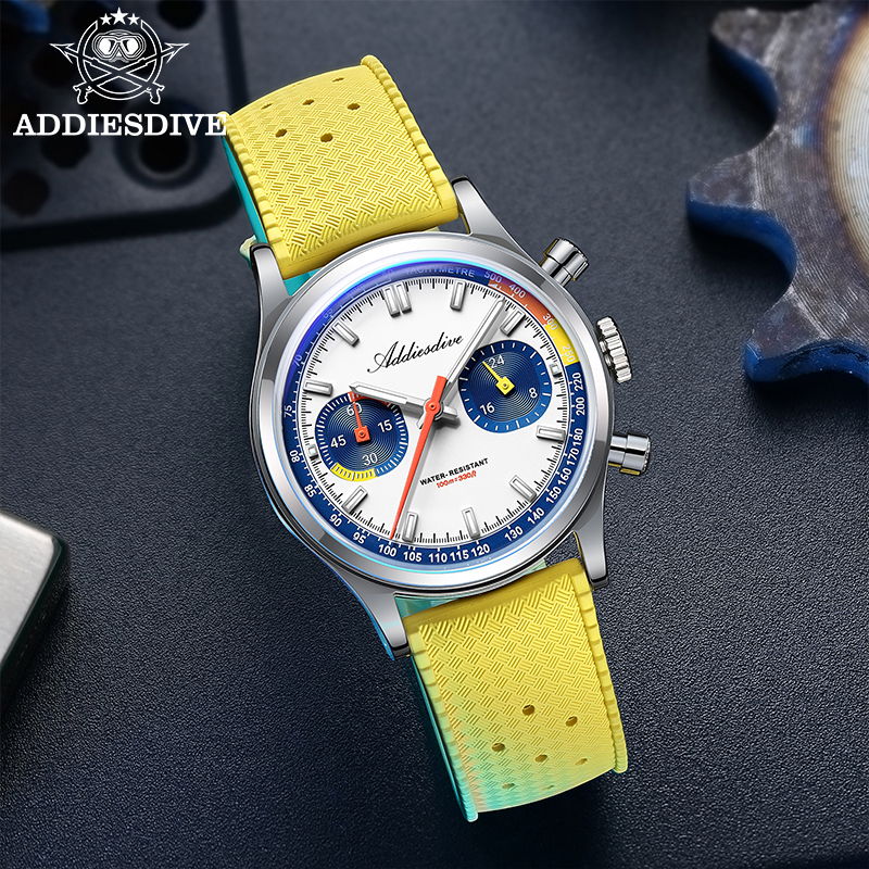 ADDIESDIVE Fashion Men's Quart - огляд і ціна Rubber Strap Diver