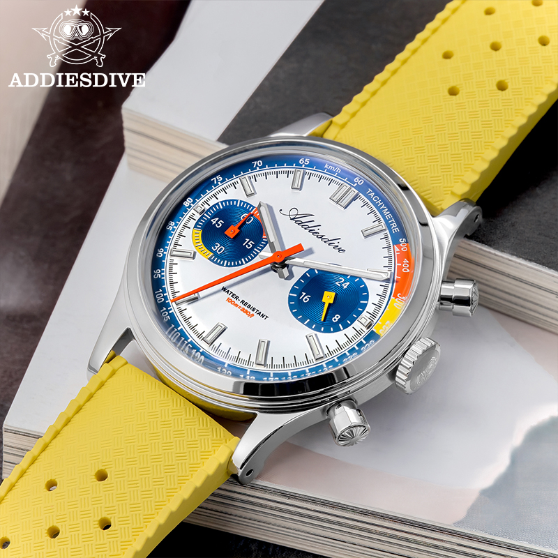 ADDIESDIVE Fashion Men's Quart - огляд і ціна Rubber Strap Diver