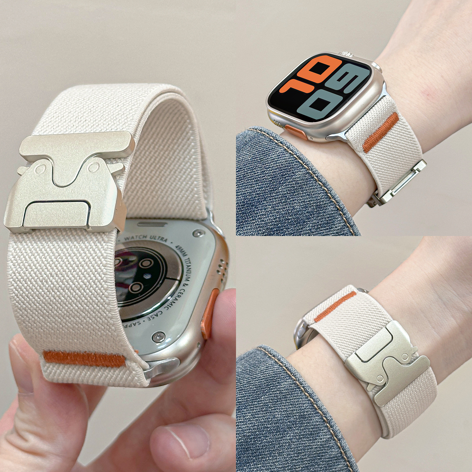 For Apple Watch Band Nylon Ela - огляд і ціна Parachute Strap Elastic