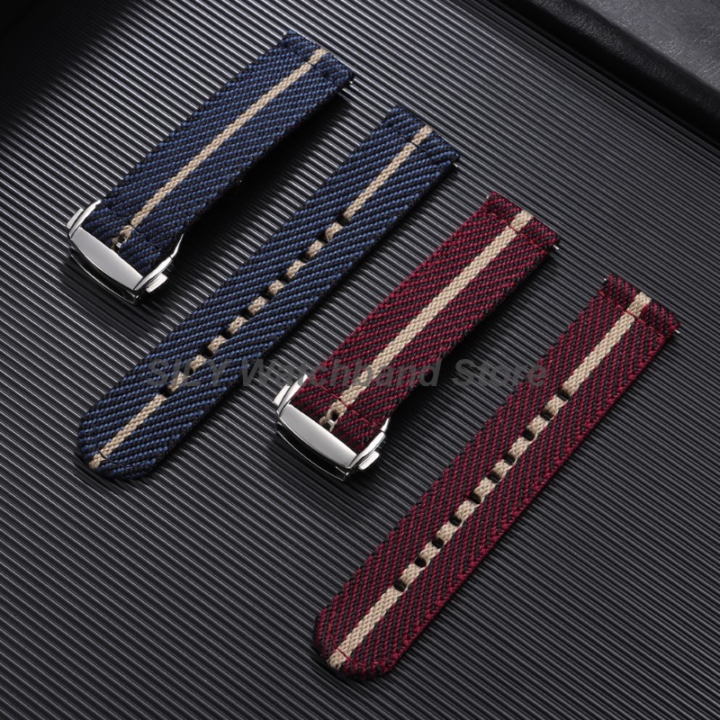 Woven Canvas Fabric Watch Band - огляд і ціна Canvas Strap Watch