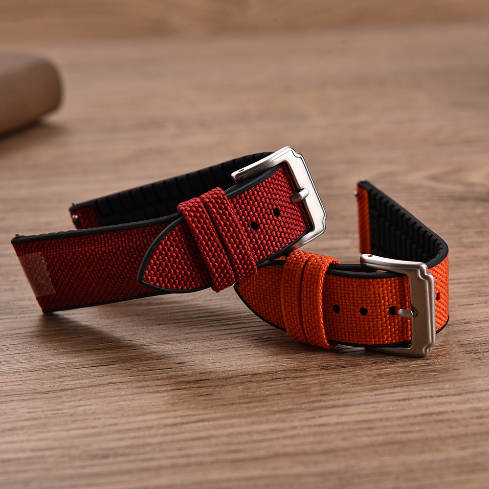 New Design Sailcloth Rubber St - огляд і ціна Canvas Strap Watch