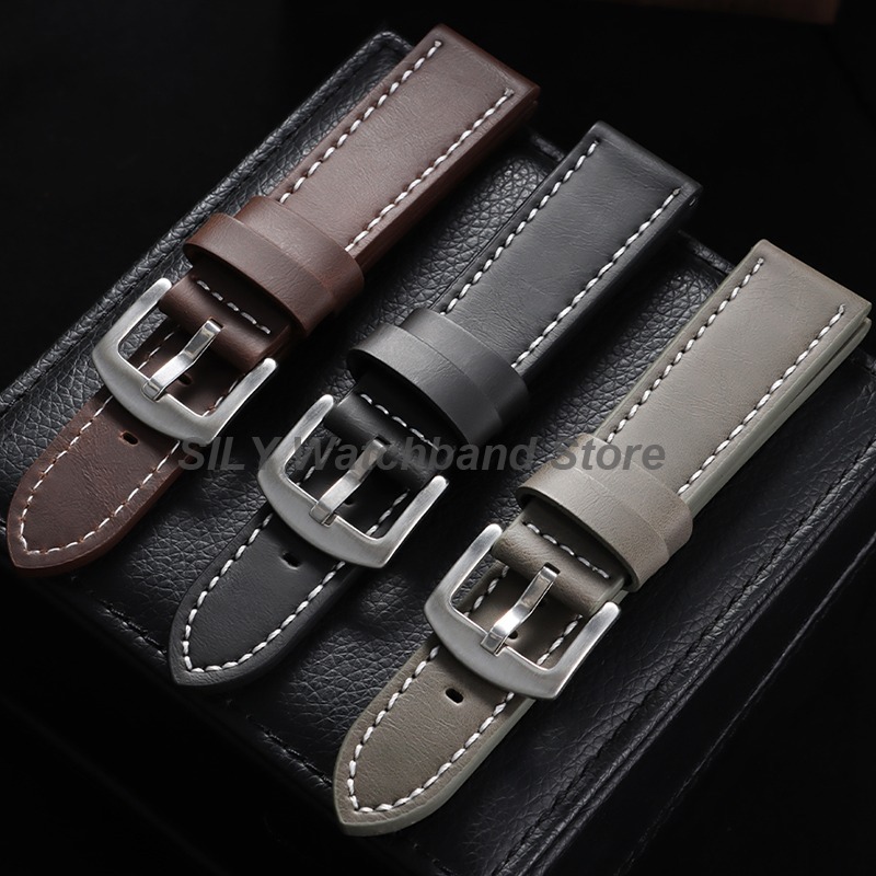 Genuine Leather Watchband 18mm - огляд і ціна Rubber Strap Diver