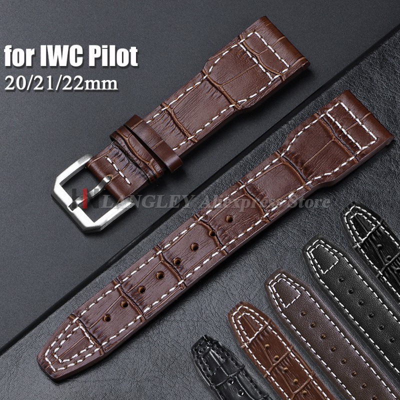 20mm 21mm 22mm Cowhide Leather - огляд і ціна Rubber Strap Diver