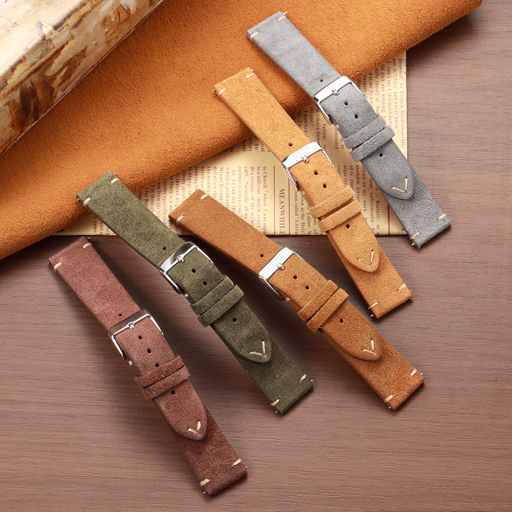 14 16 18 19 20 21 22mm Quick R - огляд і ціна Suede Strap Watch