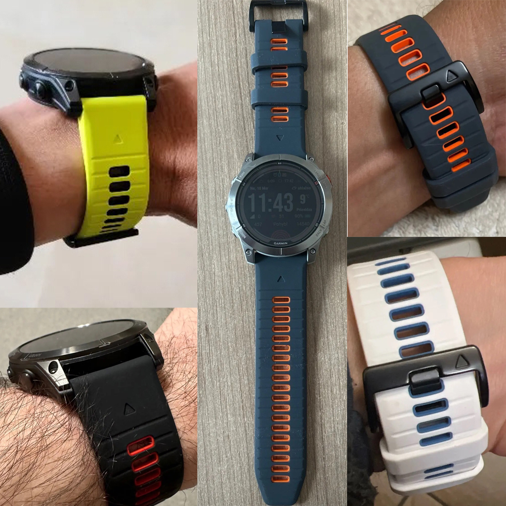 Outdoor Sports 22mm Silicone W - огляд і ціна Silicone Watch Band 22Mm