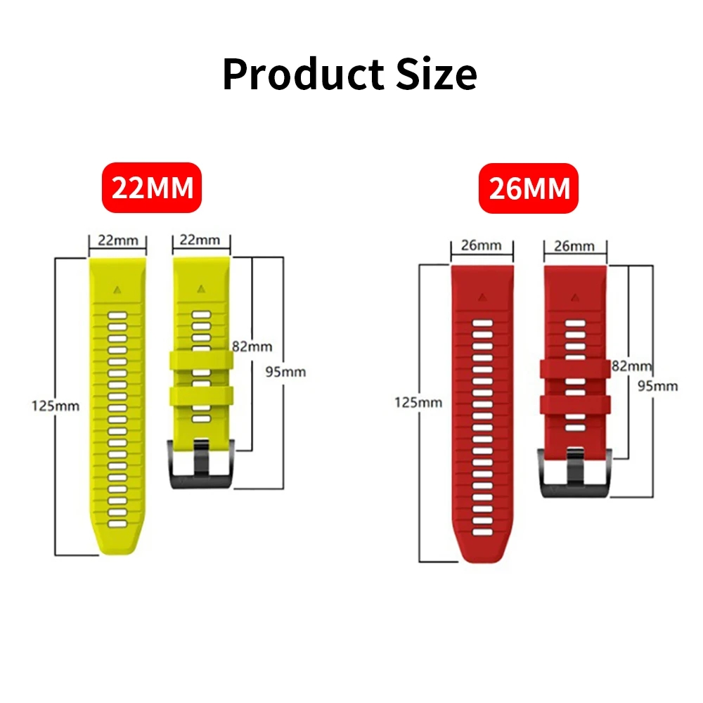 Outdoor Sports 22mm Silicone W - огляд і ціна Silicone Watch Band 22Mm