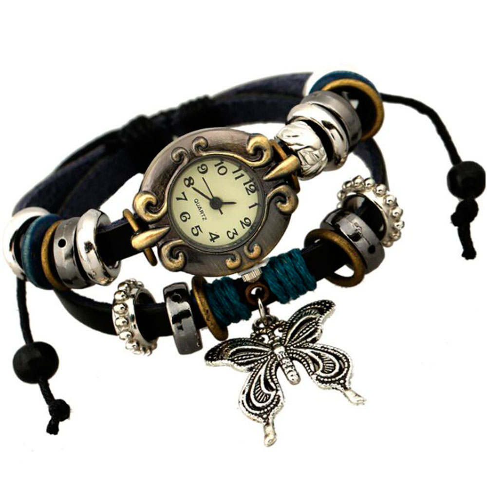 Handmade Butterfly Beads Brace - огляд і ціна Leather Watch Band Men