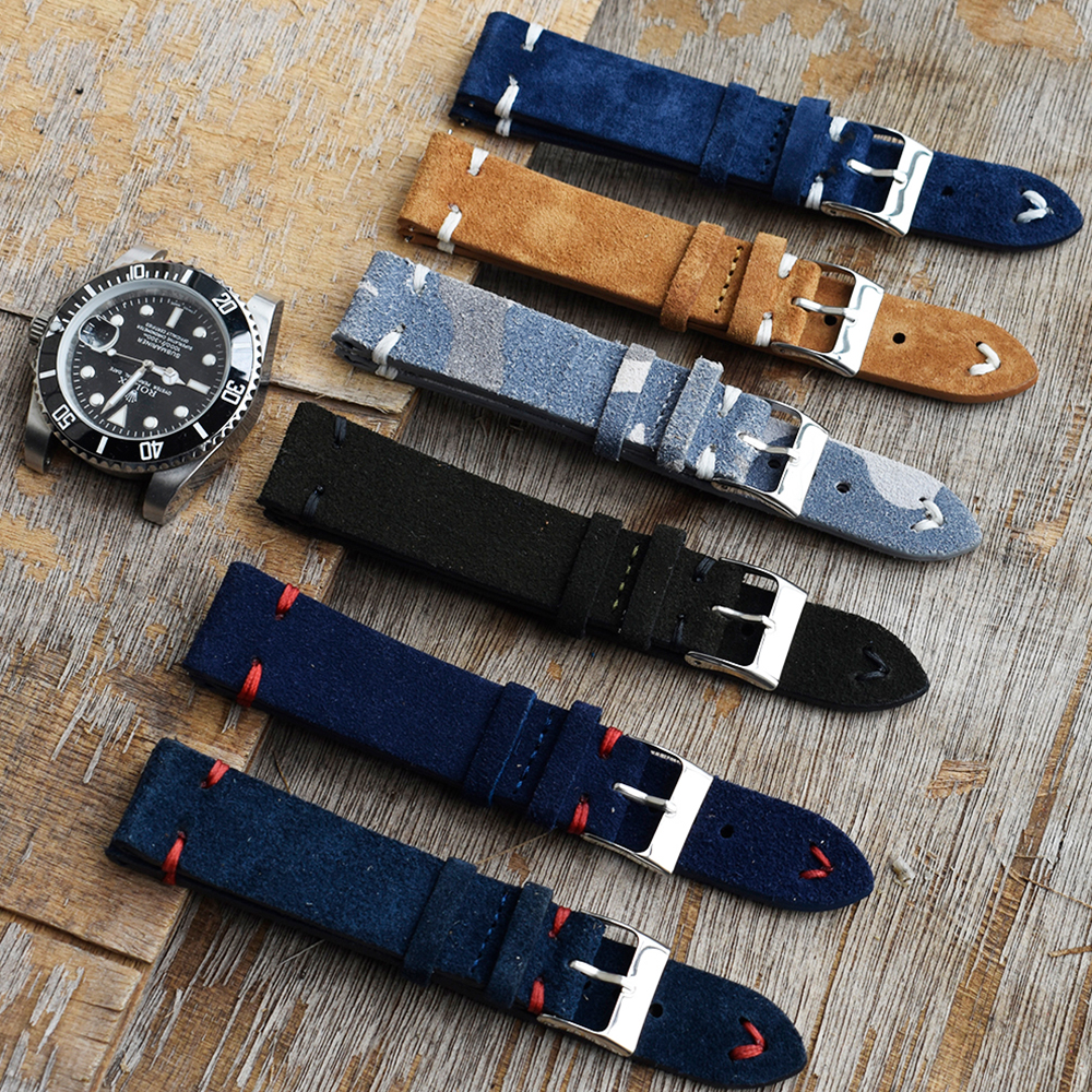 High Quality Vintage Suede Lea - огляд і ціна Suede Strap Watch