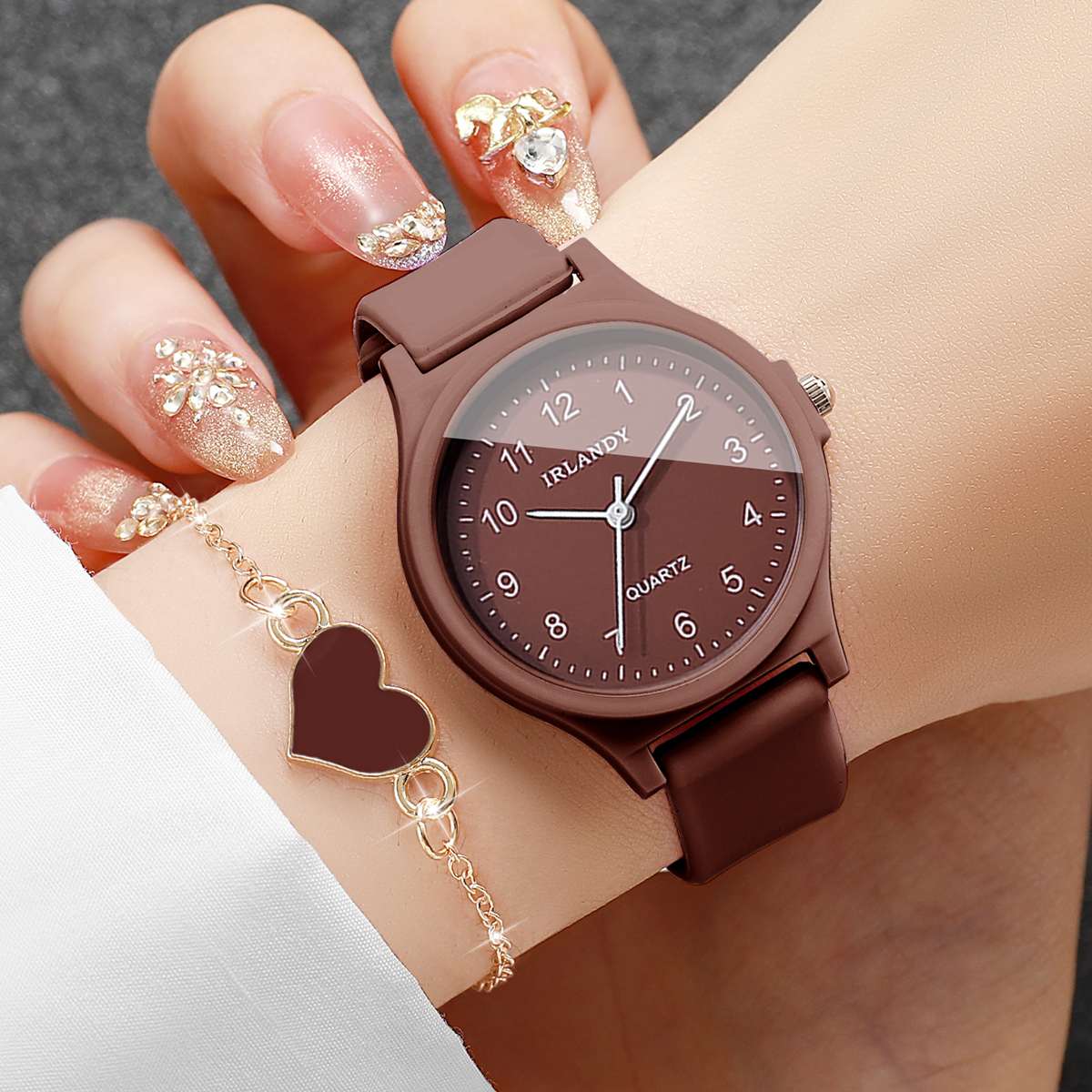 2PCS Fashion Arabic Dial Women - огляд і ціна Silicone Band Women