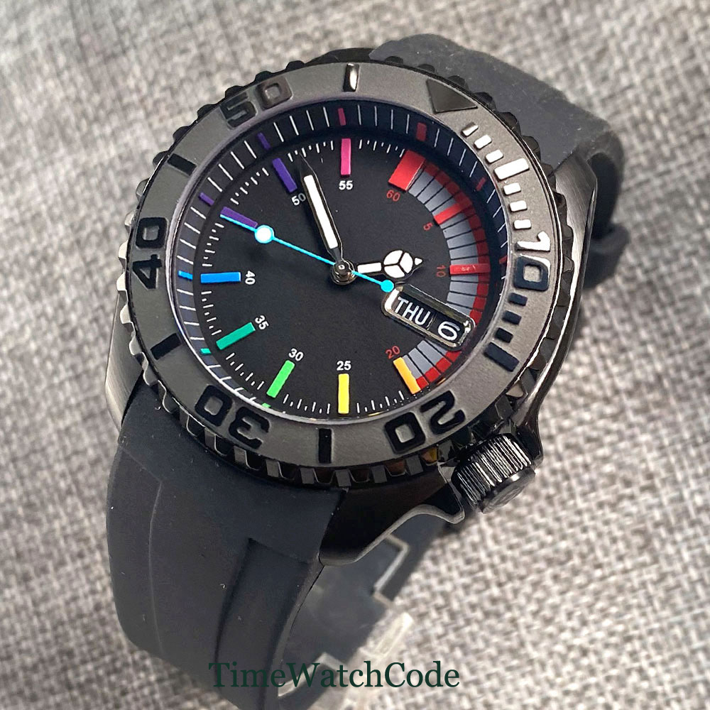 Tandorio 41mm 20ATM Diver Auto - огляд і ціна Rubber Strap Diver