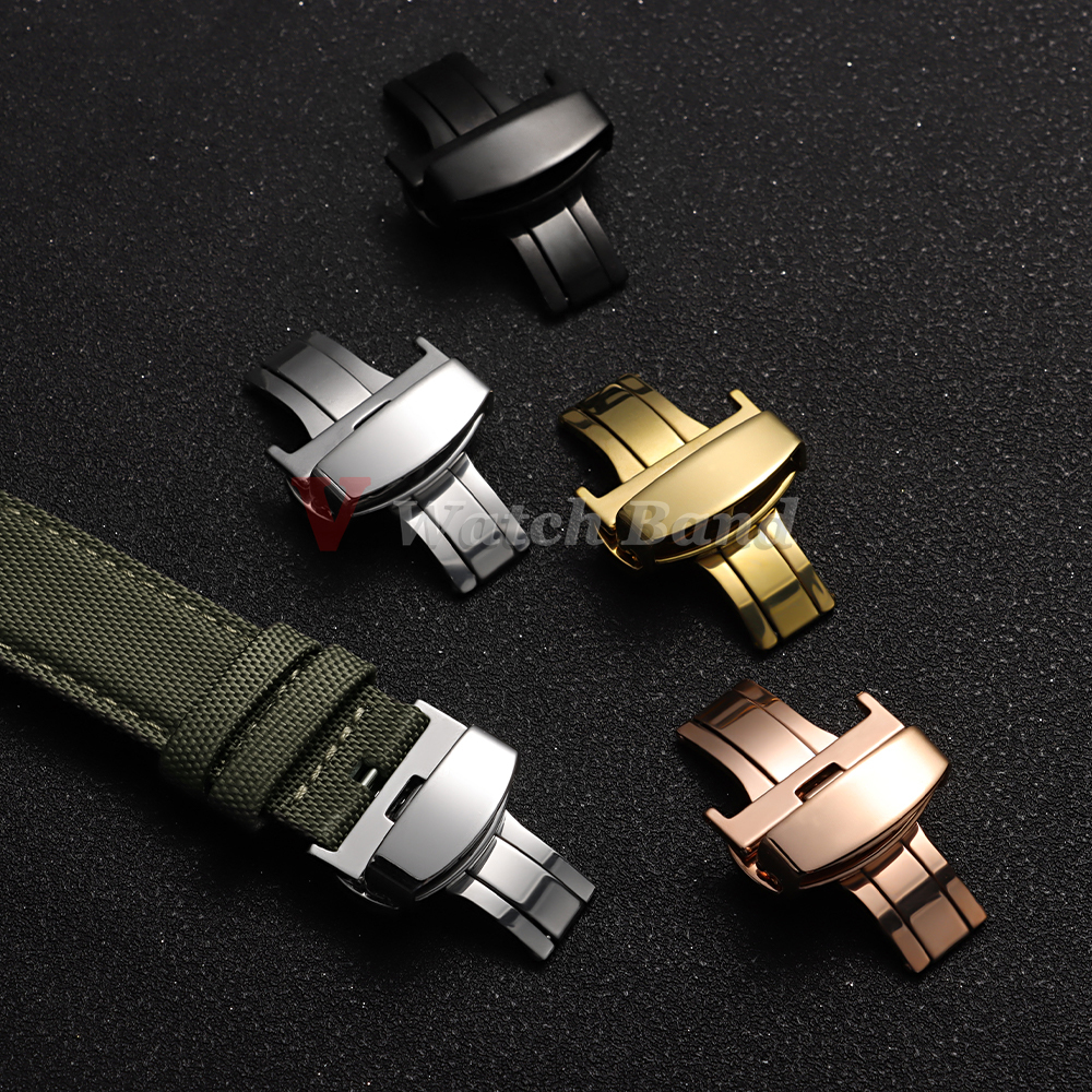 Stainless Steel Clasp Strap fo - огляд і ціна Butterfly Clasp Deployant