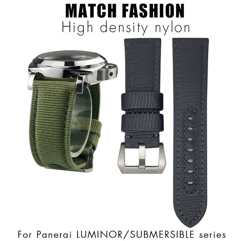 for Panerai 24mm New Nylon Wat - огляд і ціна Canvas Strap Watch
