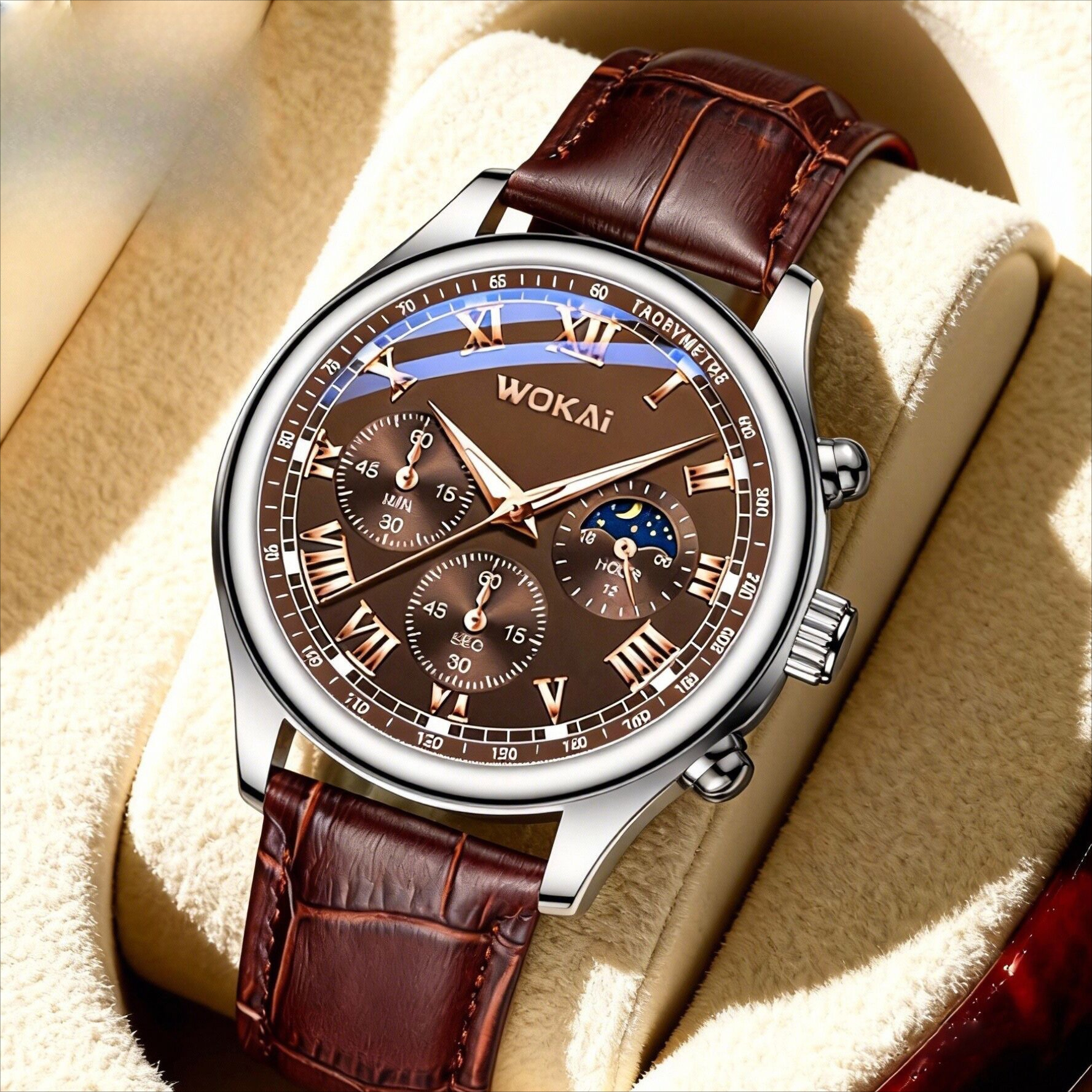 Luxury Men Business Watches Fa - огляд і ціна Leather Watch Band Men